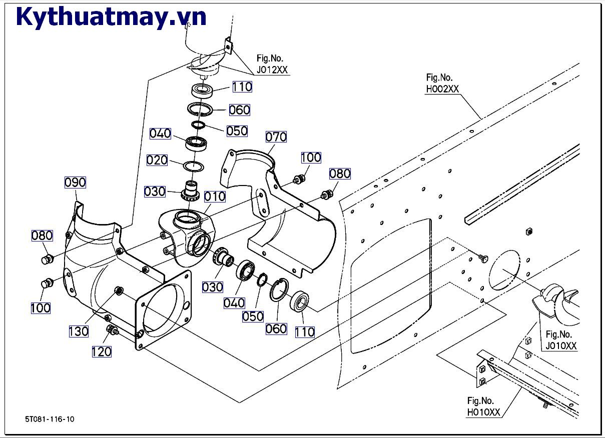 Hộp số hình côn thứ 1